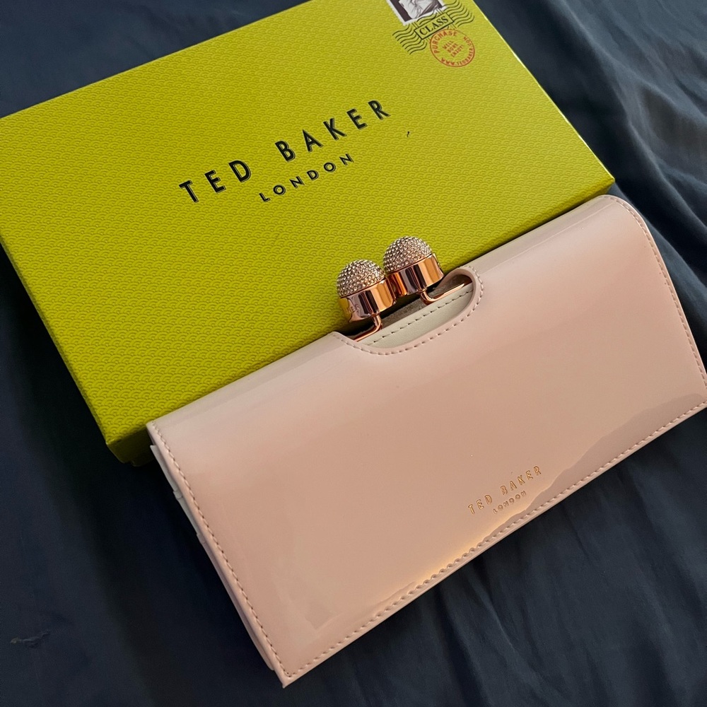Ted Baker Patent Bobble Matinee wallet